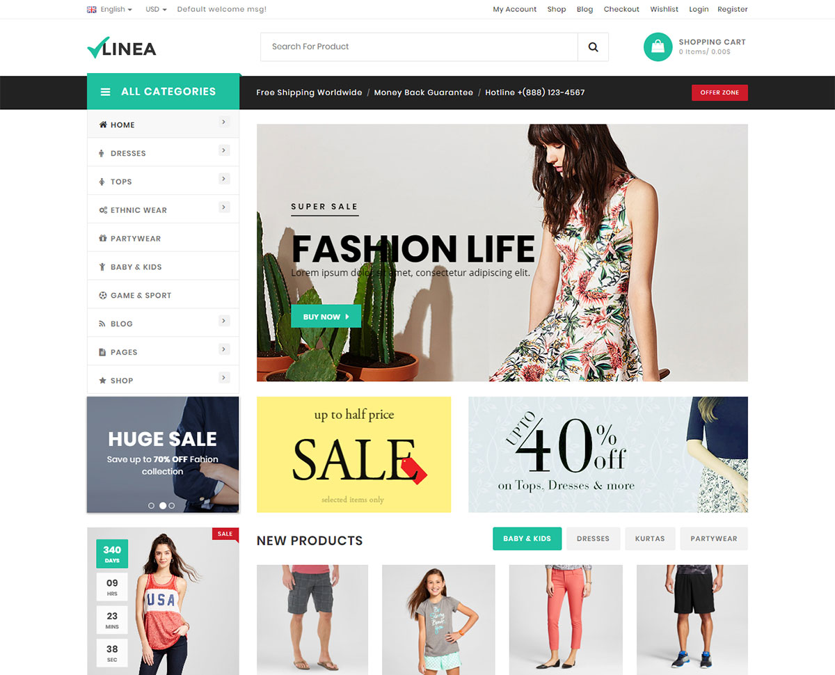 t-shirt store wordpress theme