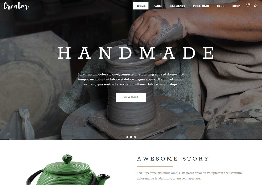 arts and crafts WordPress themes