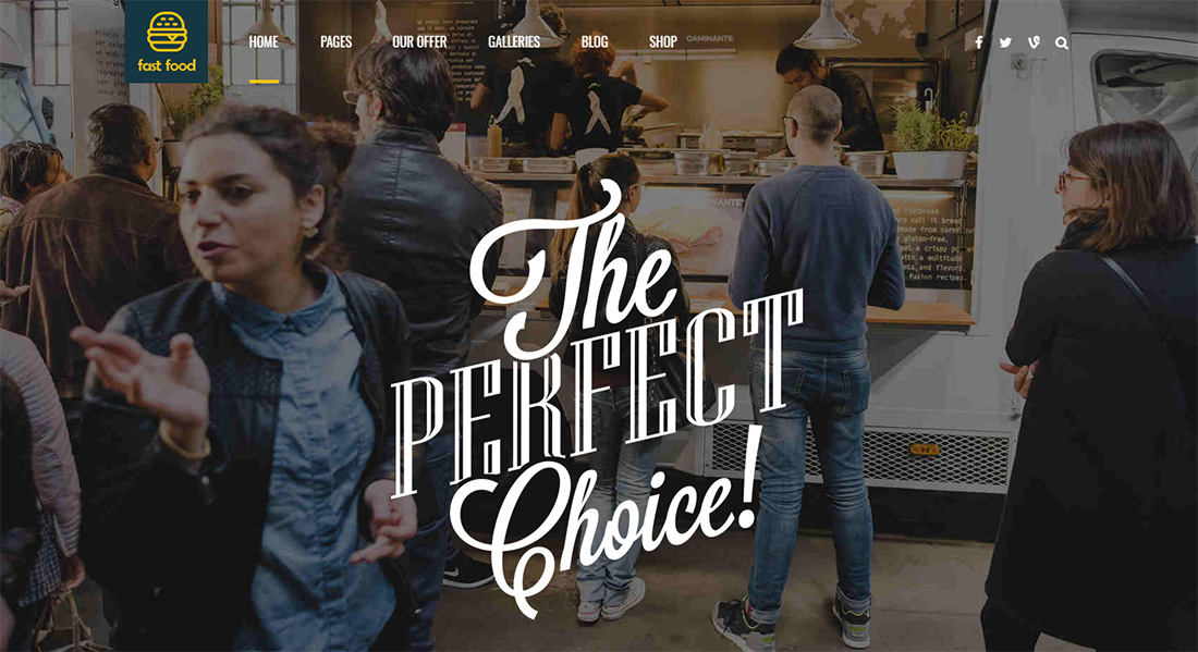 Fast Food - Food Truck WordPress Theme