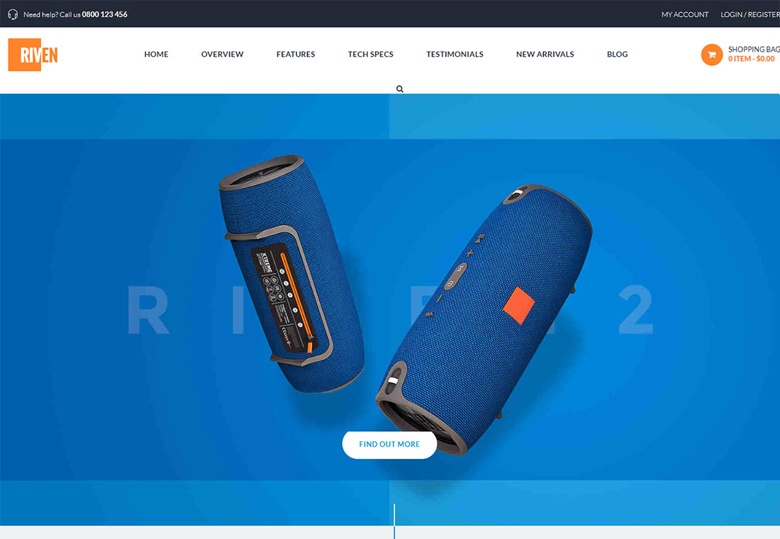 Riven - Single Product WordPress Theme