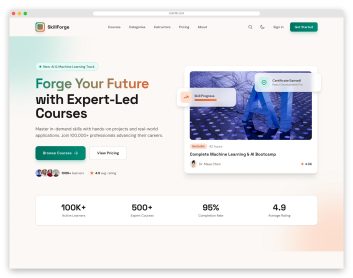 Academix template preview