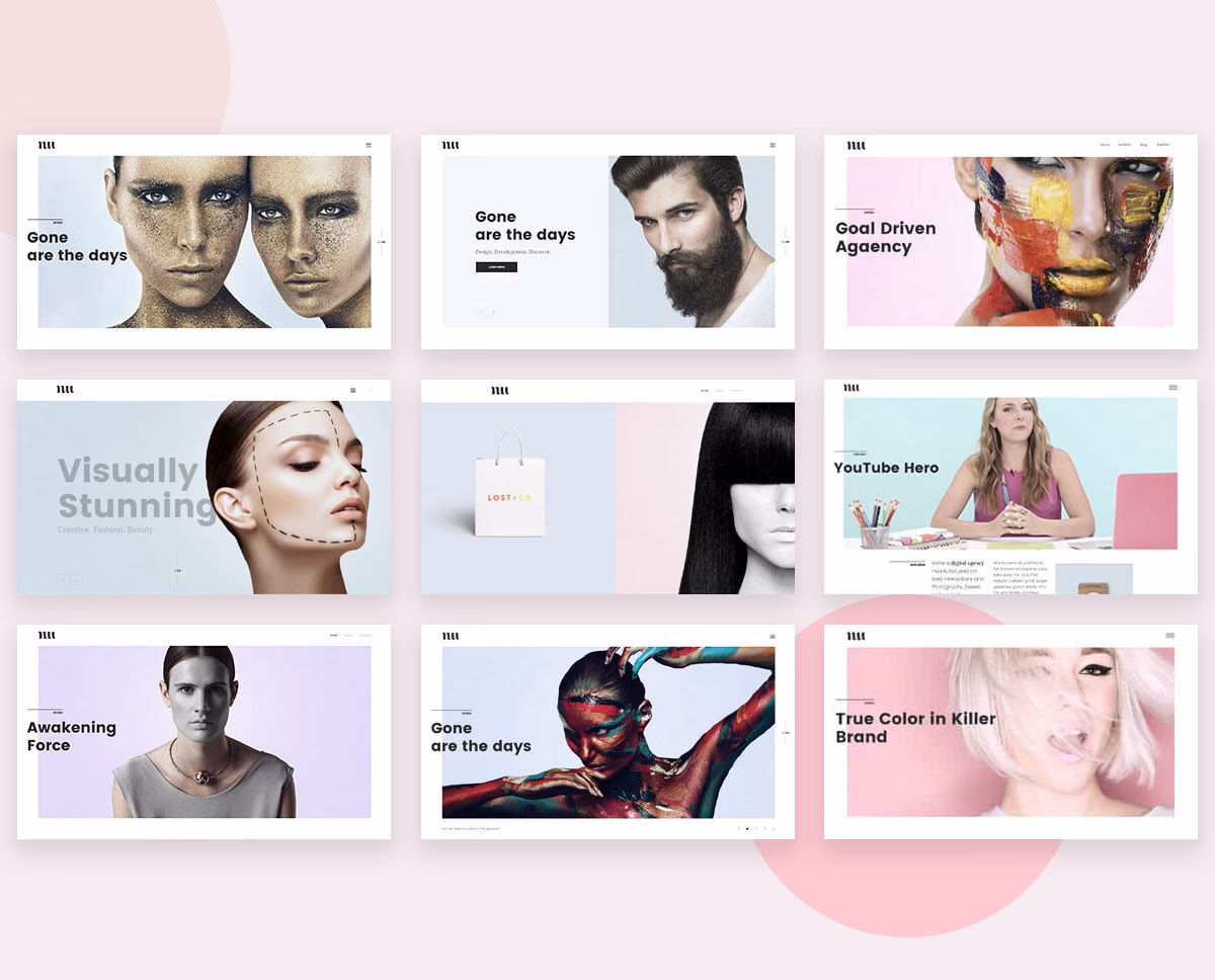portfolio web design based on WordPress