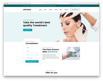 Aesthetic template preview