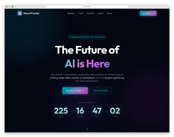 AI Summit template preview