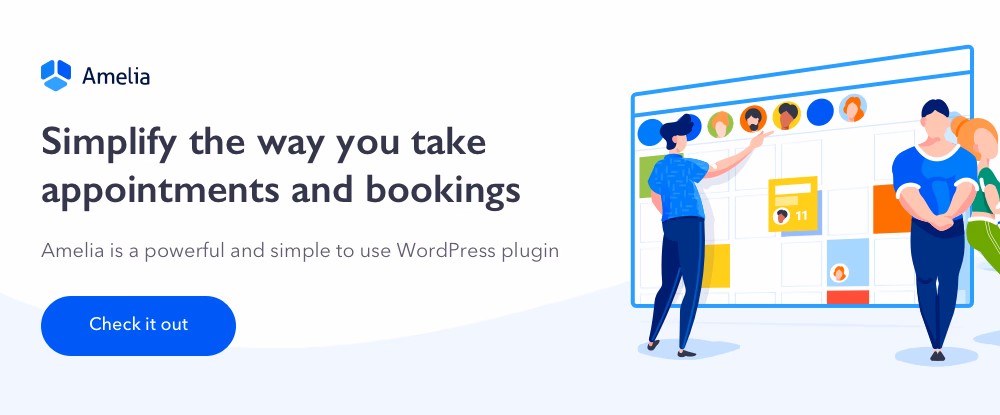 amelia wordpress appointments booking plugin