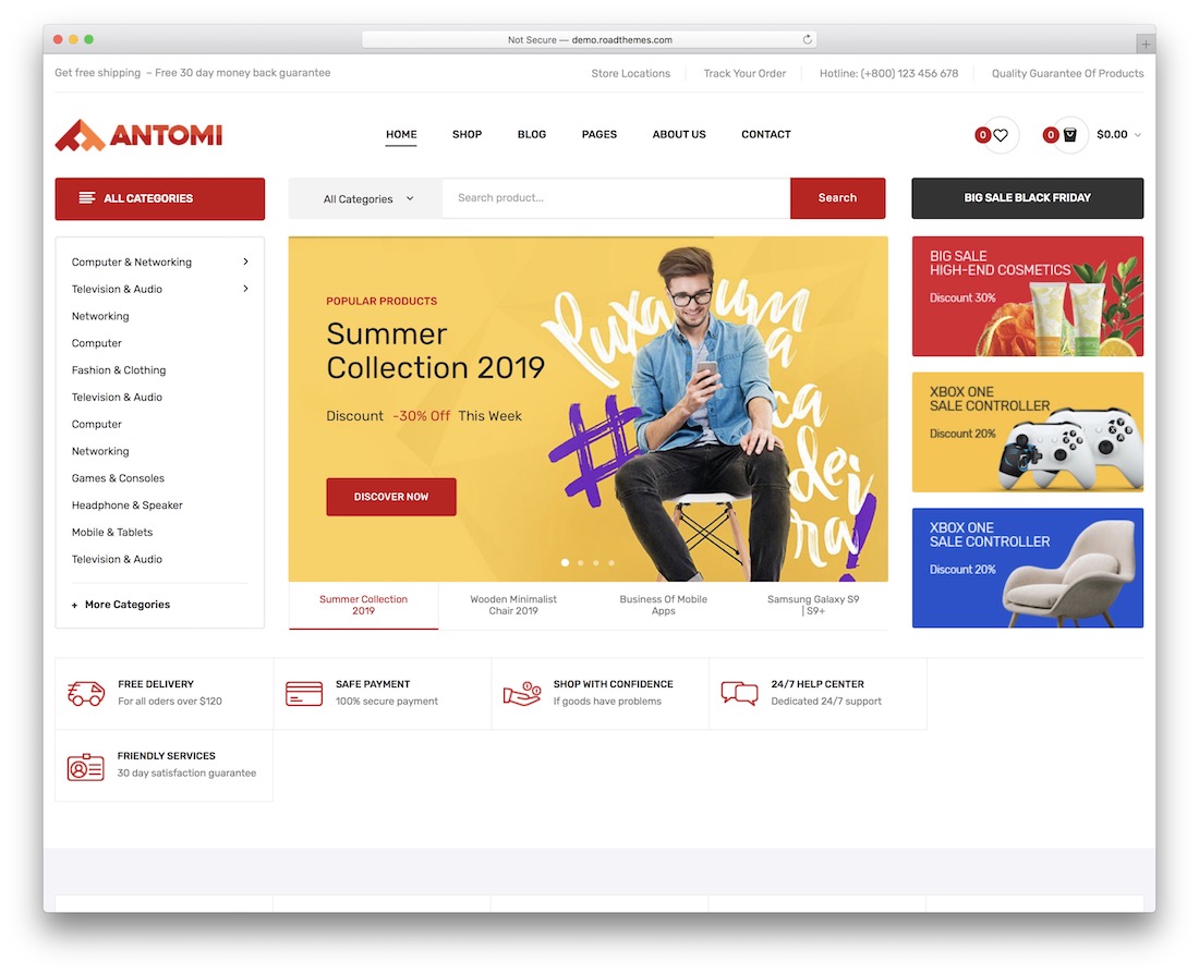 antomi marketplace wordpress theme