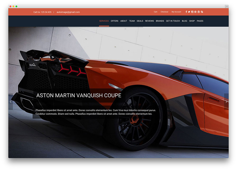 auto image bootstrap wordpress theme