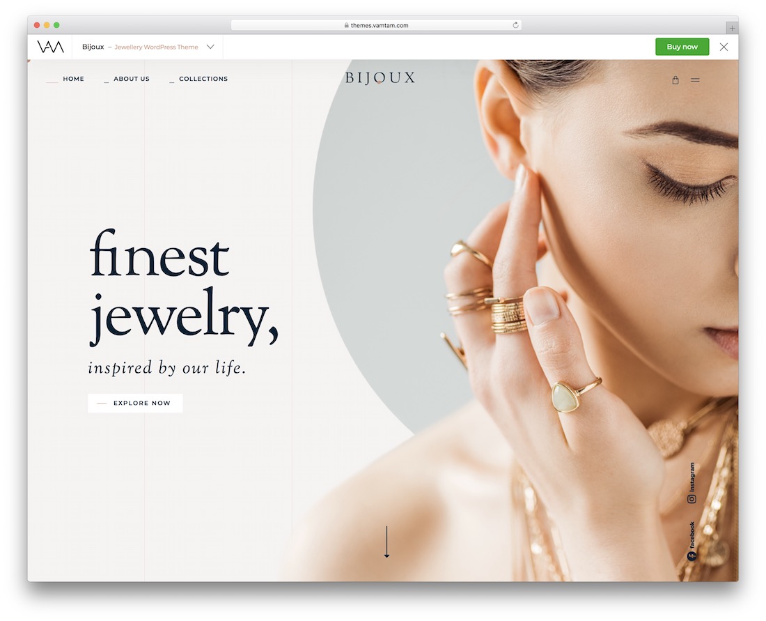 bijoux jewelry wordpress theme