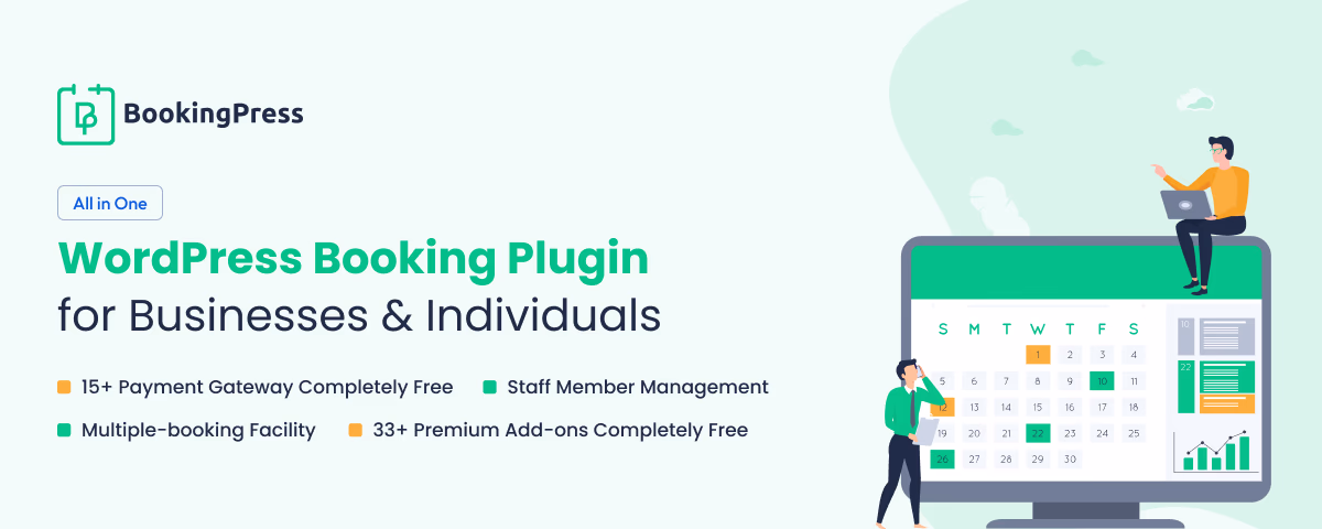 BookingPress - booking plugin with many payment options