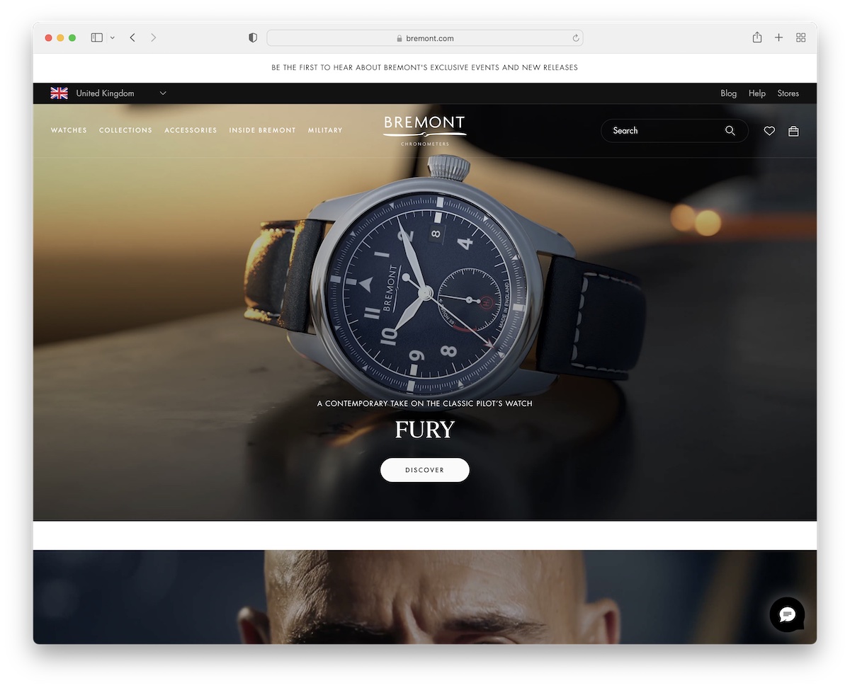 bremont shopify website