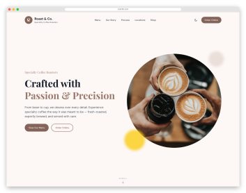 BrewHouse template preview