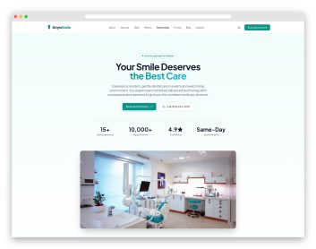 BrightSmile template preview