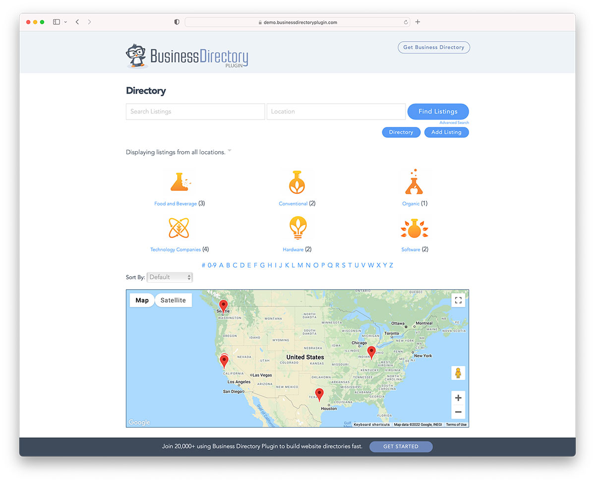 business directory plugin for WordPress