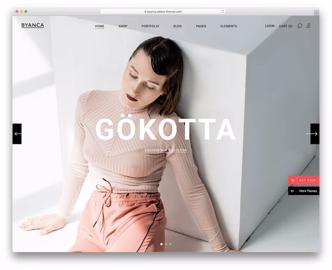 byanca fashion wordpress theme