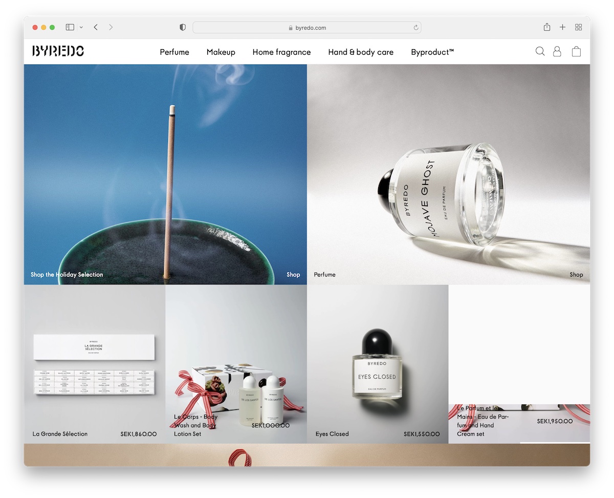 byredo magento website