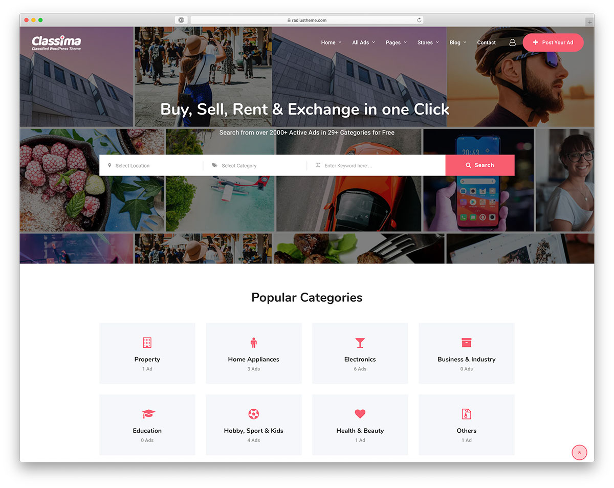 WordPress classifieds theme