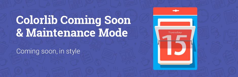 Colorlib Coming soon & maintenance mode.