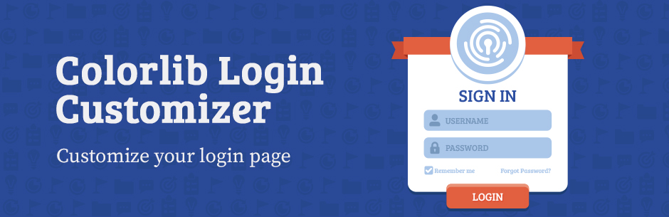 colorlib login customizer
