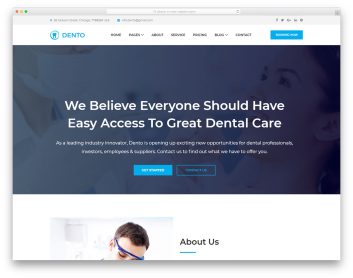 Dento template preview
