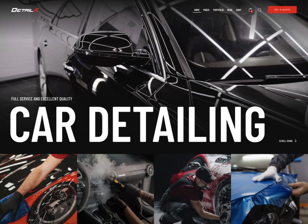DetailX - Car Detailing, Shop & Repair Theme