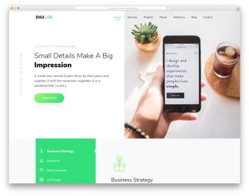 Digilab template preview