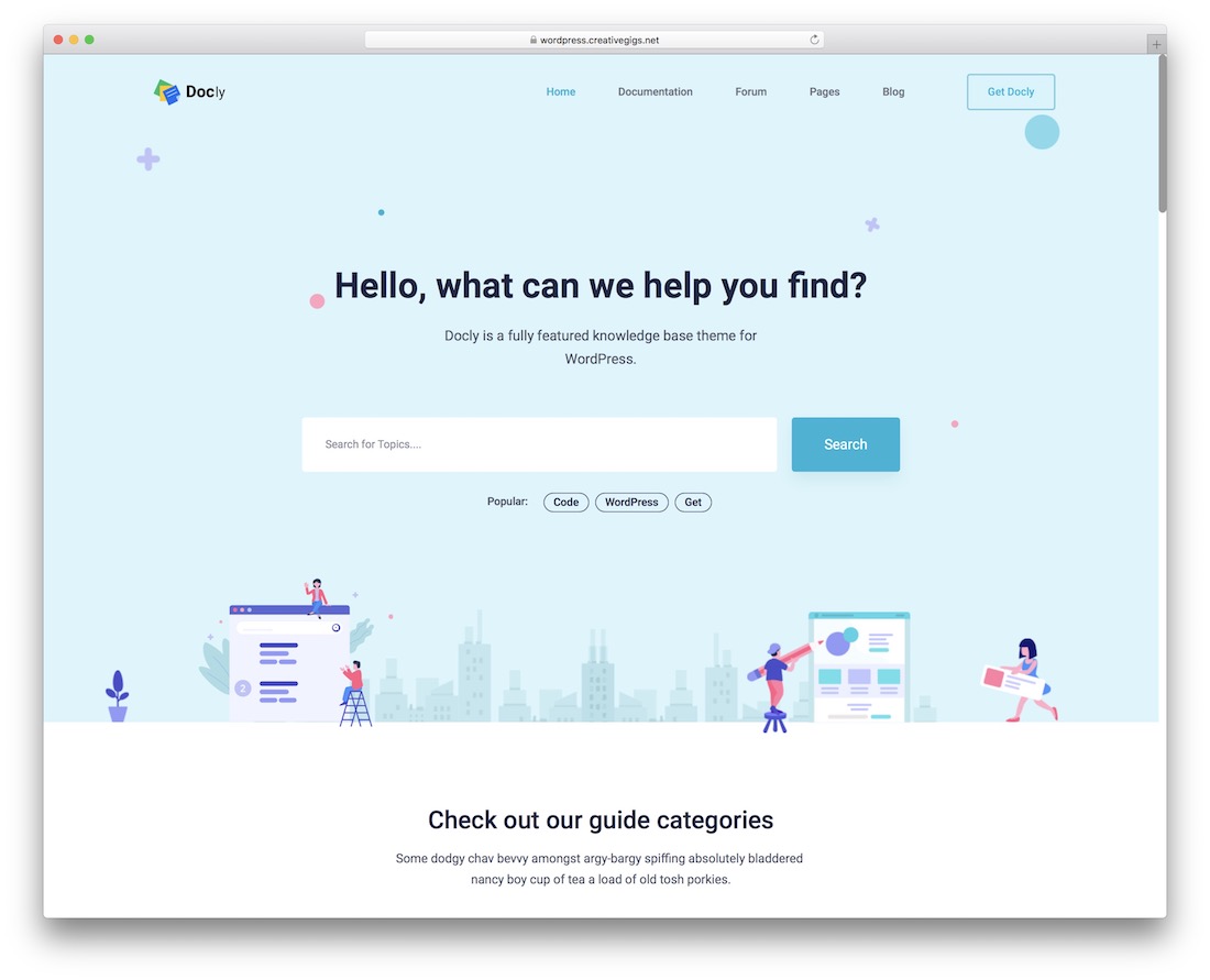 docly wordpress knowledge base theme