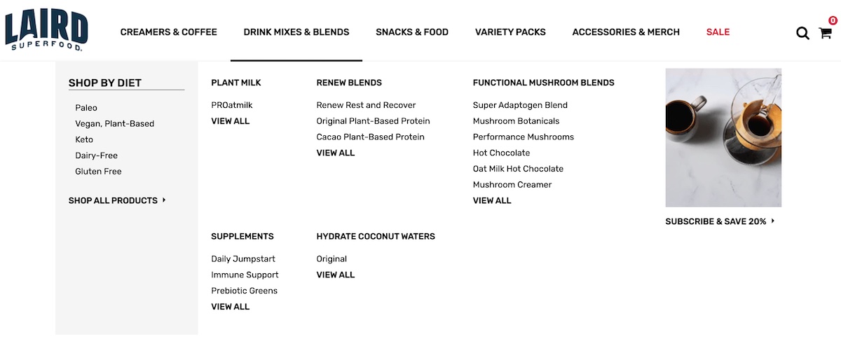 easy online store navigation searching