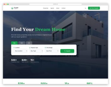 EstateHub template preview
