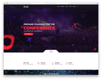 Evento free template