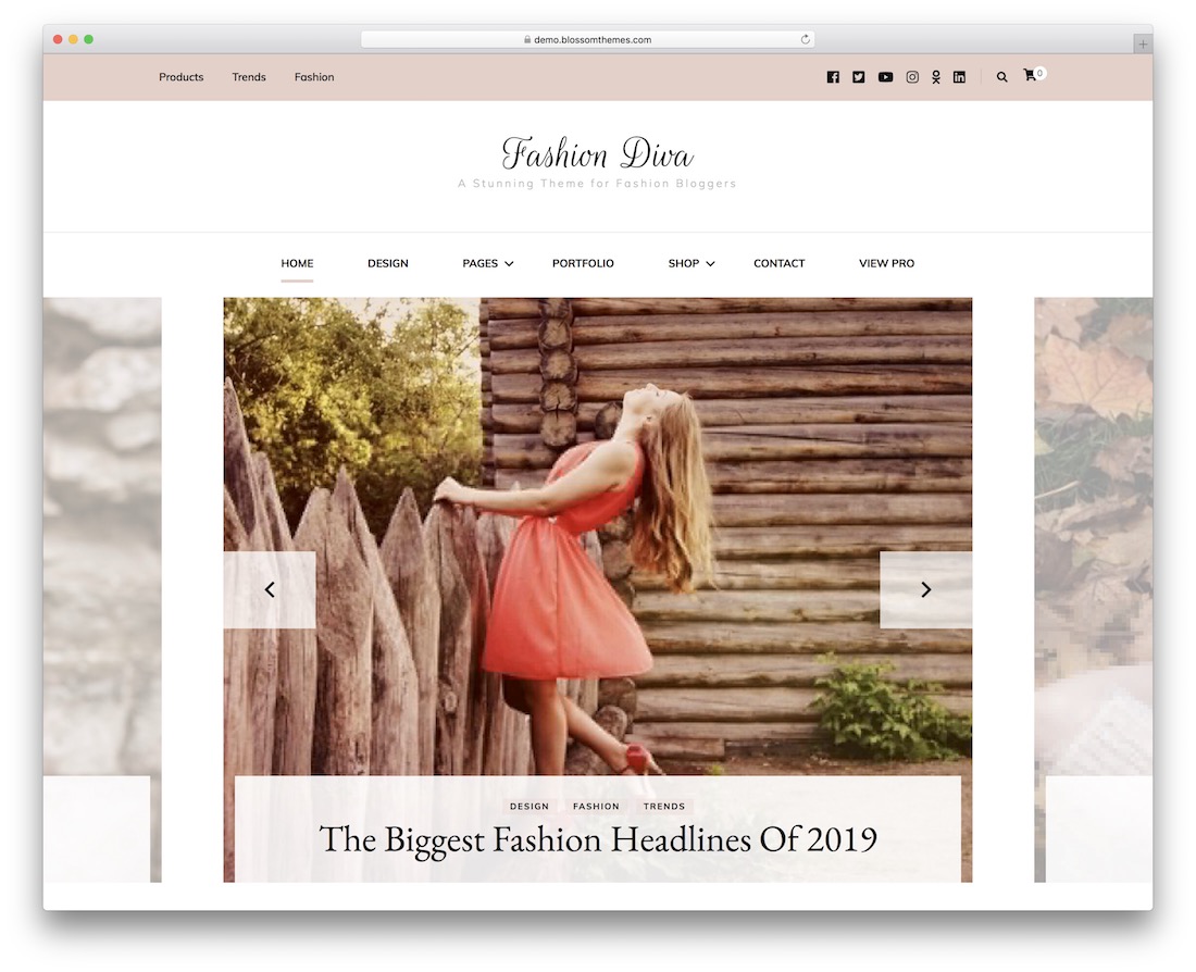 fashion diva free woocommerce wordpress theme