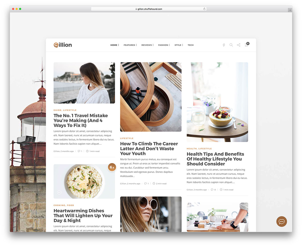 Gillion - minimal blog theme