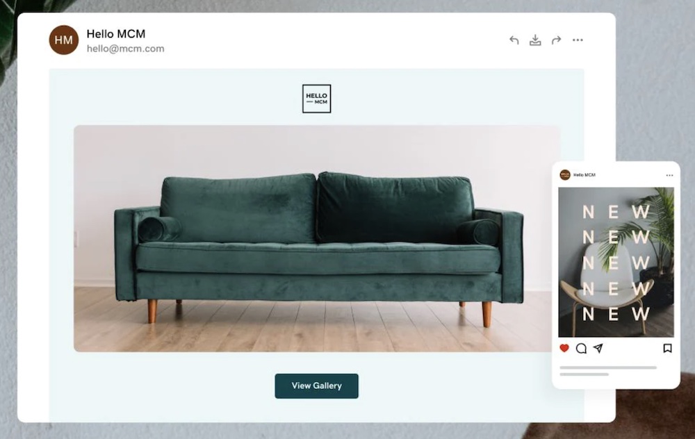 GoDaddy newsletter and social post templates