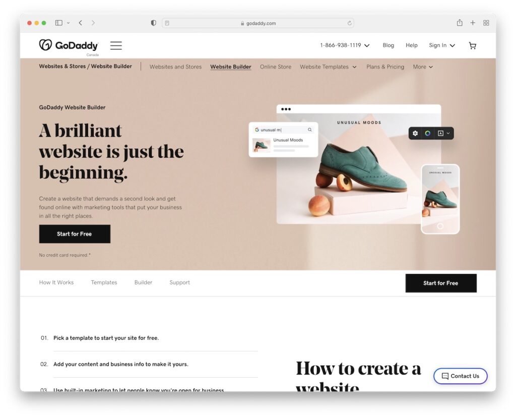 godaddy website builder