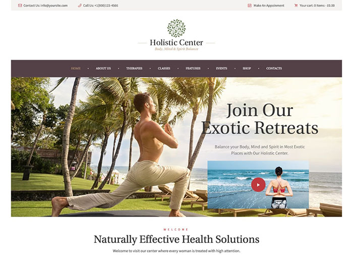 Holistic Center | Wellness and Spa Salon WordPress Theme