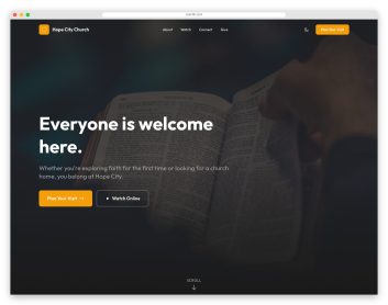 HopeFoundation template preview