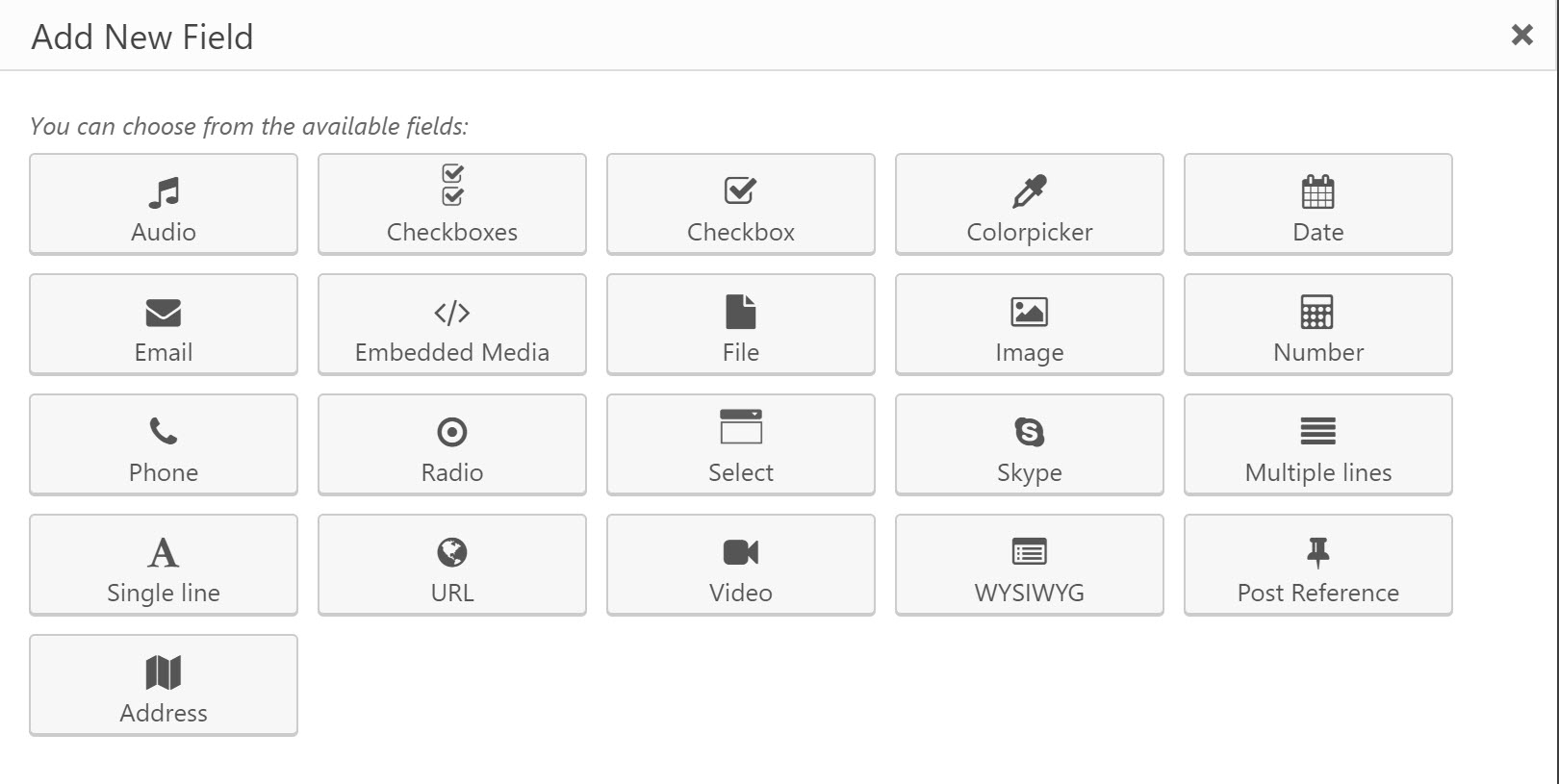 Custom fields for a directory website