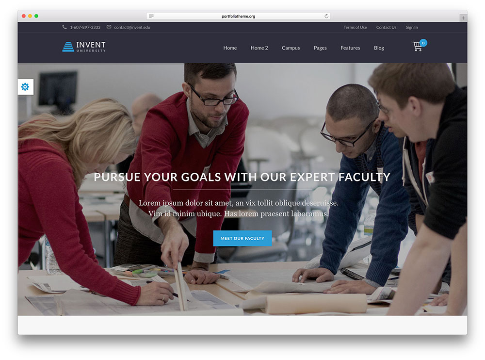 invent - premium looking online course theme