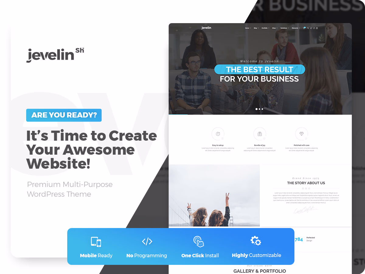Jevelin - multipurpose theme