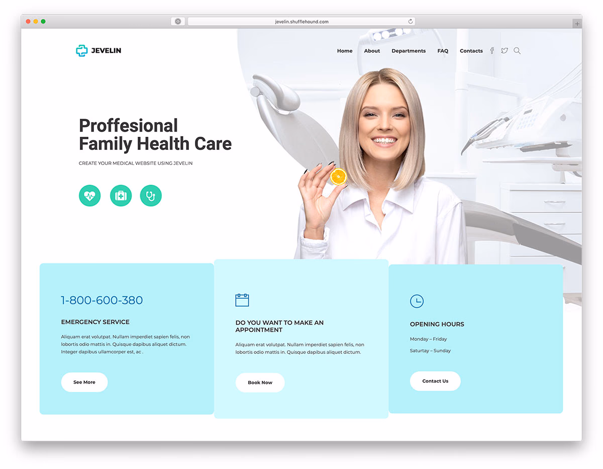 Jevelin Jevelin - health WordPress themes