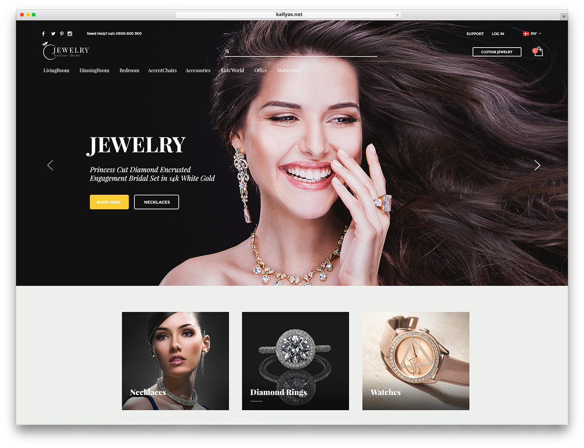 jewelry WordPress themes with eCommerce