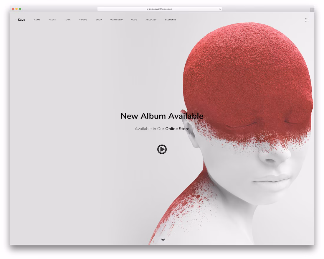 kayo music wordpress theme