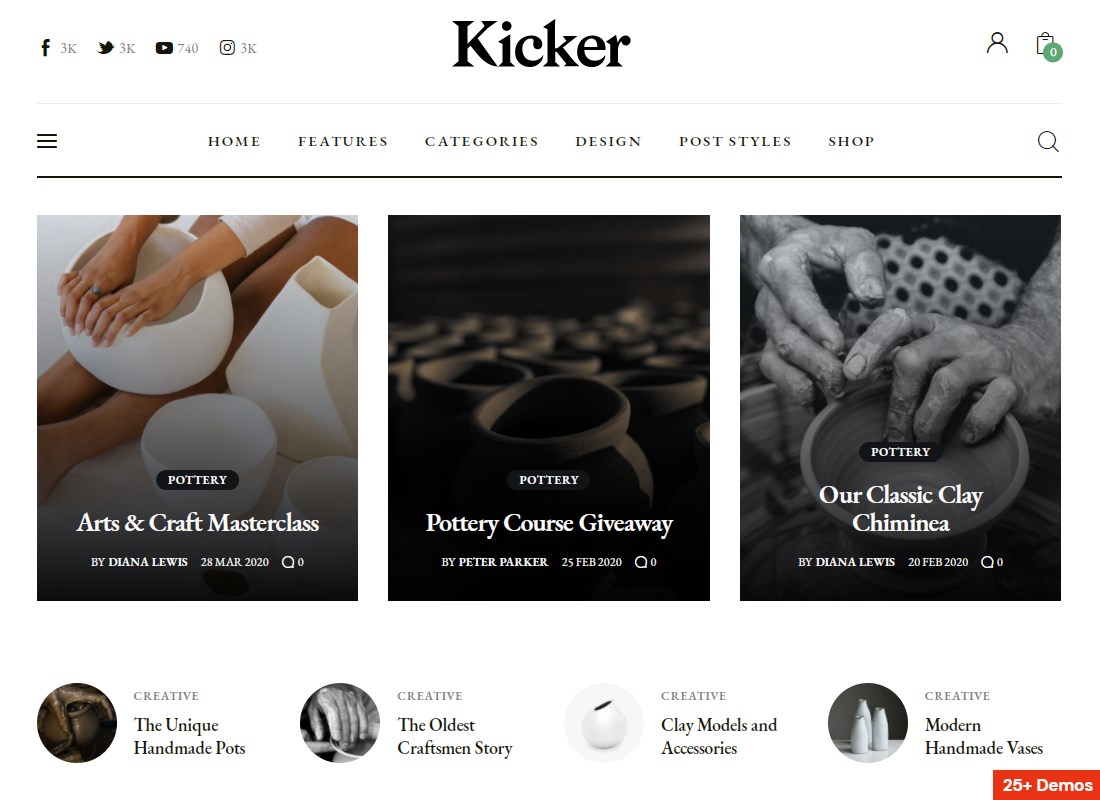 Kicker - Multipurpose Blog Magazine WordPress Theme