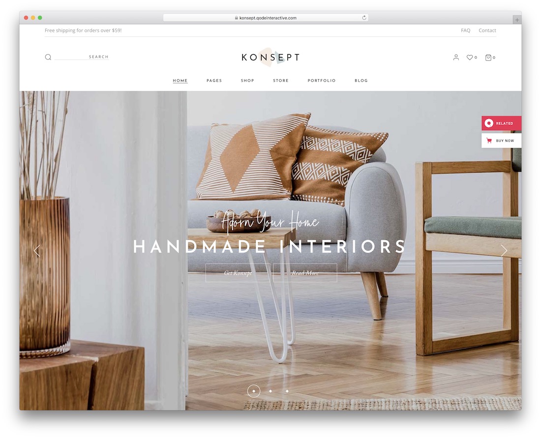 konsept furniture wordpress theme