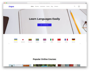 Lingua Free Template