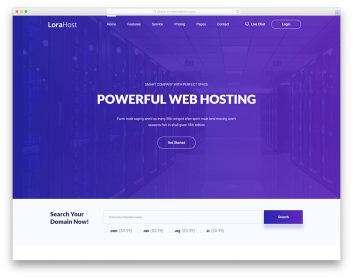 lorahost free template