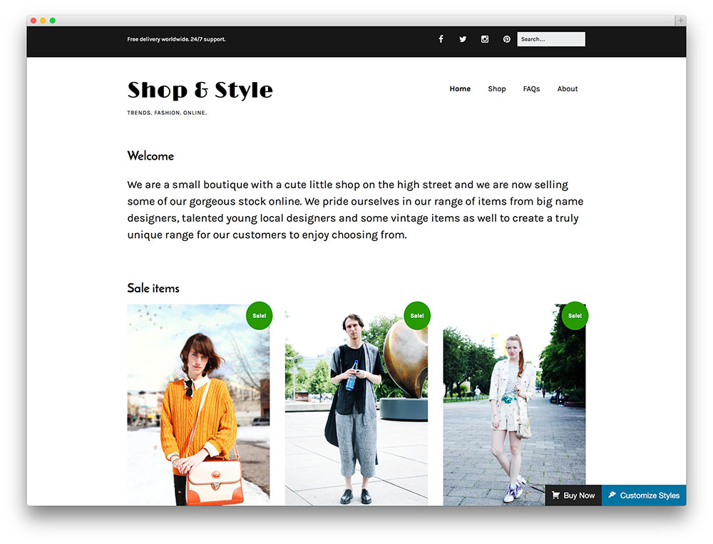 make WooCommerce theme