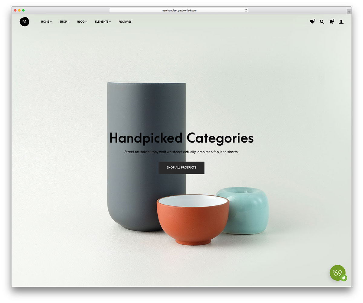 Merchandiser - minimal ecommerce theme