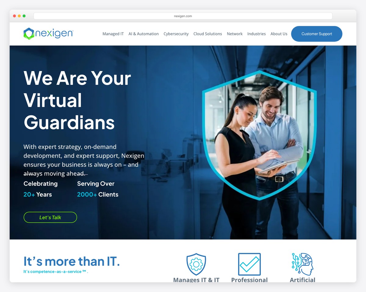 nexigen website example