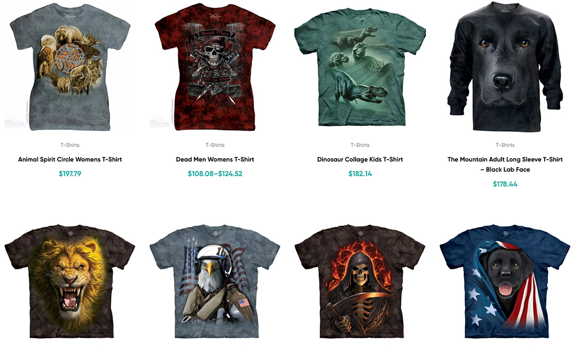 High quality product images for t-shirt store