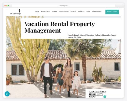 Property management website examples